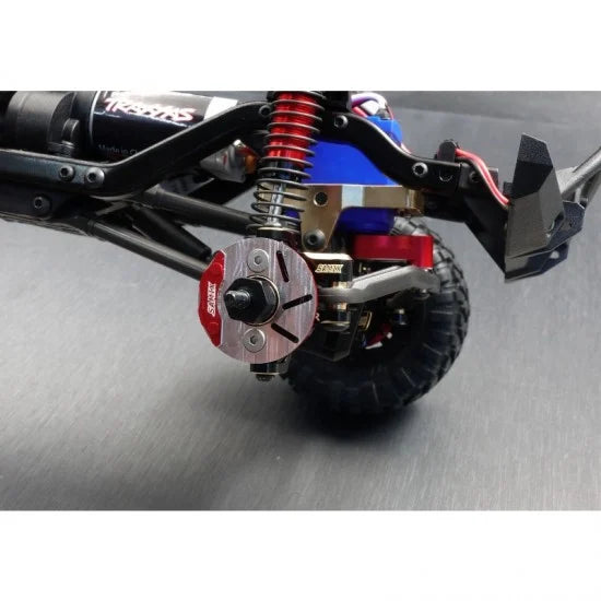 サミックス Traxxas TRX4M用 真鍮製フロントステアリングナックルセット（スケールブレーキローター＆キャリパーセット付き）TRX4M-4412FS