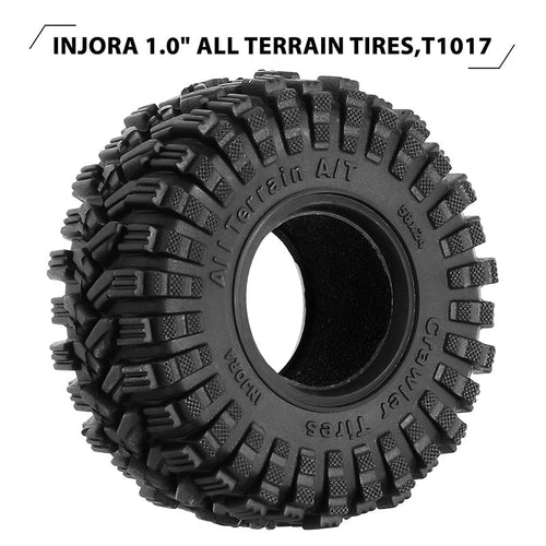 INJORA 1.0インチ 58*24mm キング トレッカー A/T タイヤ (T1017)