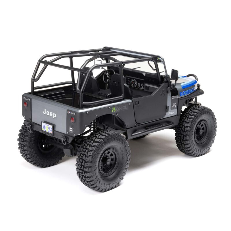 アキシャル 1/10 SCX10 III ジープ CJ-7 4WD ブラシ付き RTR、グレー