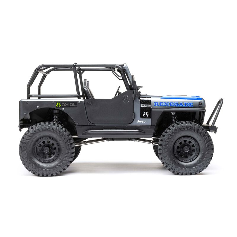 アキシャル 1/10 SCX10 III ジープ CJ-7 4WD ブラシ付き RTR、グレー