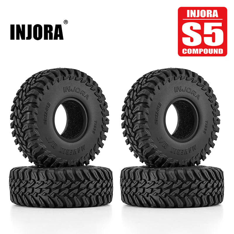 INJORA 1.0" 63*22mm MAVEIX M/T タイヤ (T1025) TRX4M,