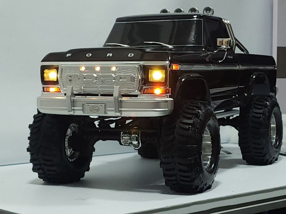 H-TECH Traxxas TRX-4 Ford F150 Ranger 92046-4用 NCアルミグリル（LED付き）