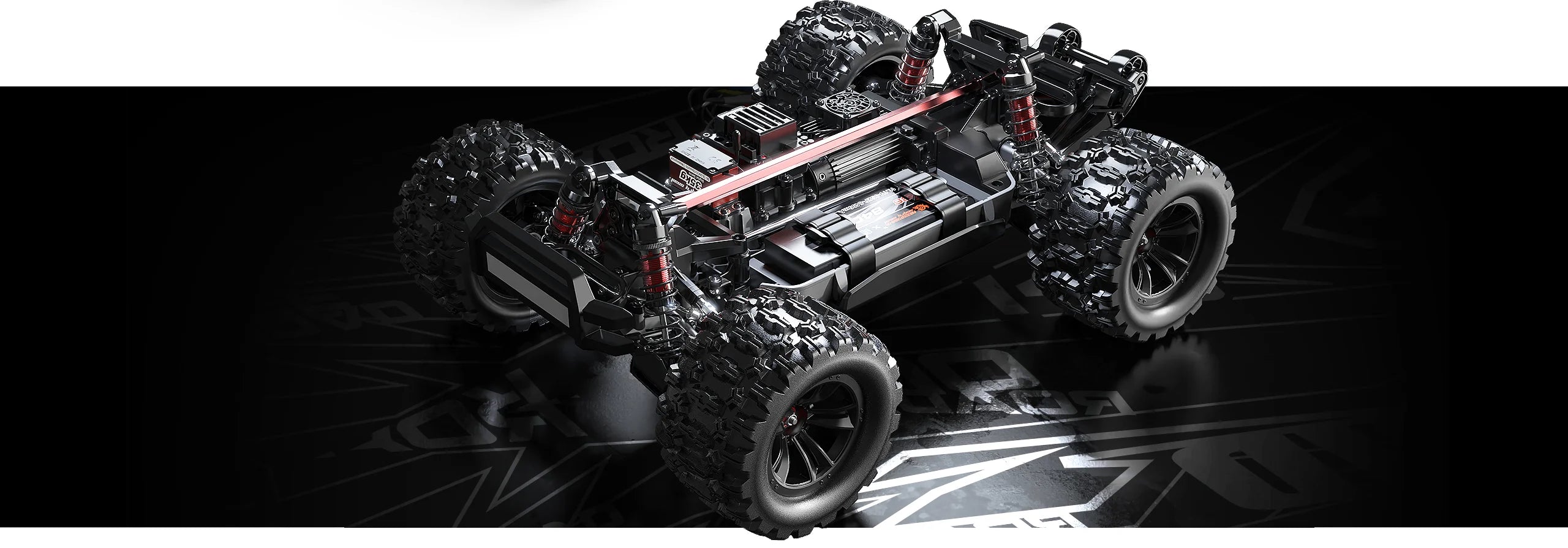 【アウトレット】MJX　1/10 Hyper Go 10208 V2 RCモンスタートラック4WD ブラック　
