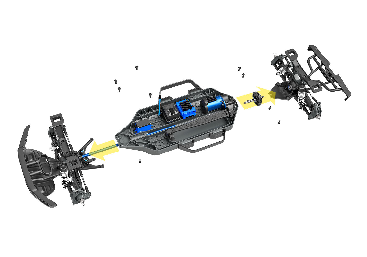 トラクサス ラプターR 塗装済み完成品 4WD ブラシレスモーター