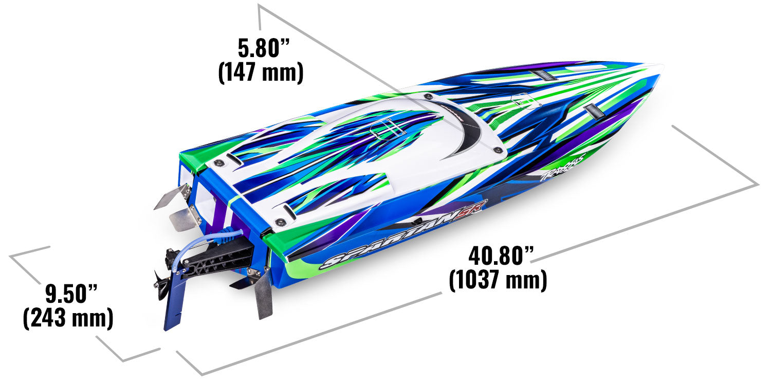 トラクサス スパルタンSR "高性能RTRレースボート、ブラシレス、TQ 2.4GHzプロポ、自動復元機能付き　103076-4　各色