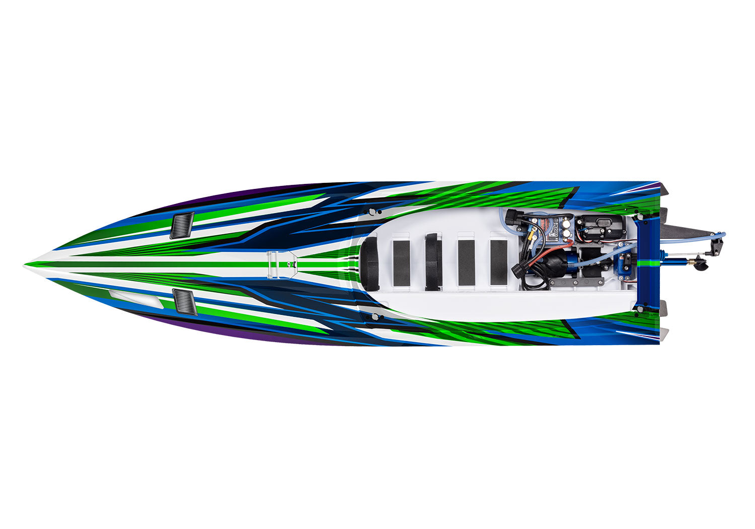 トラクサス スパルタンSR "高性能RTRレースボート、ブラシレス、TQ 2.4GHzプロポ、自動復元機能付き　103076-4　各色