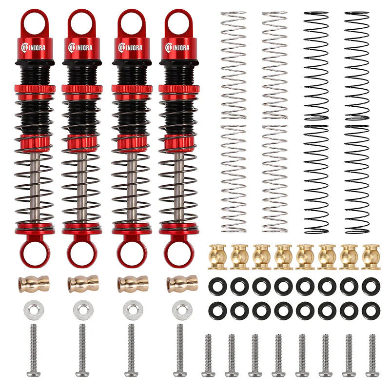 FMS  1/24 FCX24 1/18 FCX18用 45mmアルミネジ式オイルショックアブソーバー  (4本）　各色