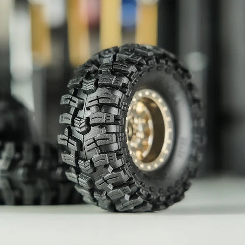 1/18~1/24ミニクローラー用　1.0 インチ スワンプ ストンパー タイヤ (58mm) TRX4M アセント18 SCX24 FCX24 YQT-1015