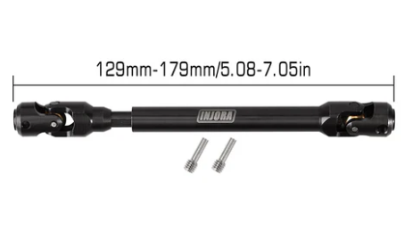 INJORA 1/10スケールRCカークローラー用 スチール製高耐久 ドライブシャフト