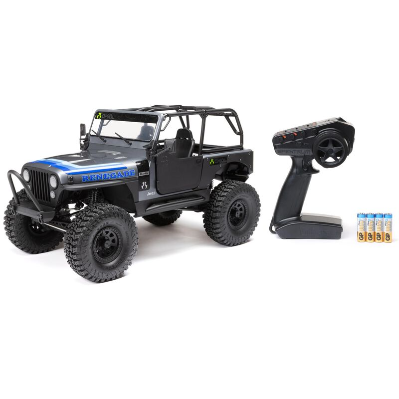 アキシャル 1/10 SCX10 III ジープ CJ-7 4WD ブラシ付き RTR、グレー