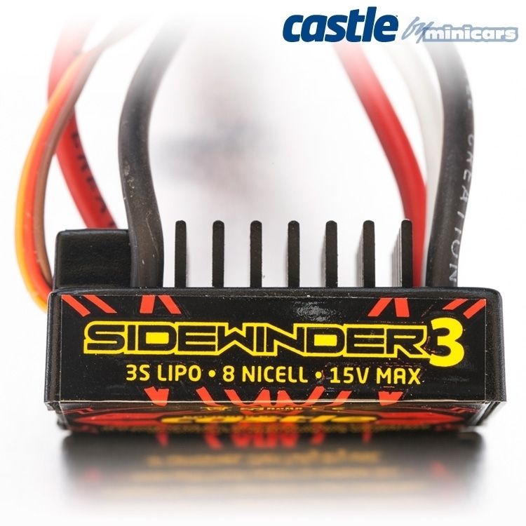 キャッスルクリエーションズ　1/10 RCカー、クローラー用ESC　サイドワインダー 3 スポーツ 防水 　010-0115-00