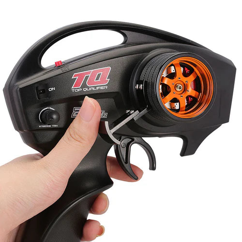 TRX4M TRX4 TRX6 Slash Summit用  アルミ製片手操作ステアリングホイール TQIトランスミッター RX4-14(各色)