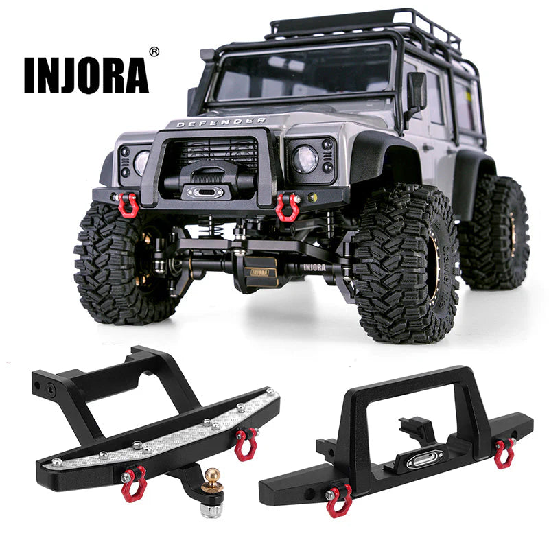 1/18 TRX4M ディフェンダー用 CNC アルミニウム フロント リア バンパー