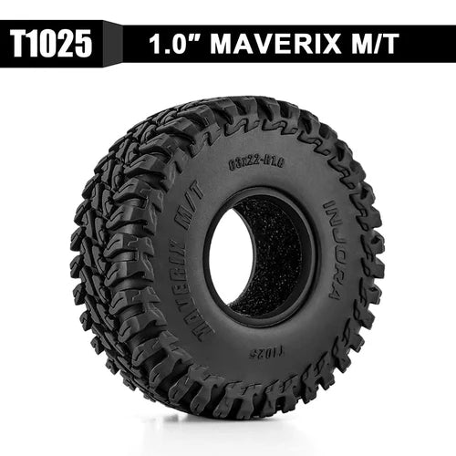 INJORA 1.0" 63*22mm MAVEIX M/T タイヤ (T1025) TRX4M,