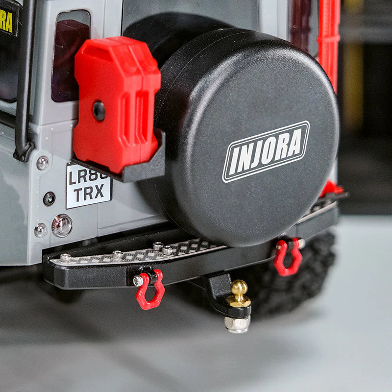 1/18 TRX4M ディフェンダー用 CNC アルミニウム フロント リア バンパー