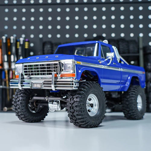 1/18 TRX4MハイトレイルF150用 CNCアルミフロントリアバンパー（デュアルエキゾースト付き） 4M-95FR