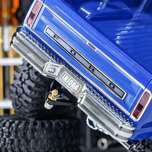 1/18 TRX4MハイトレイルF150用 CNCアルミフロントリアバンパー（デュアルエキゾースト付き） 4M-95FR