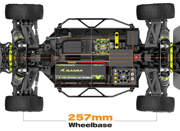 RLAARLO　1/10 カーボンファイバー ブラシレス RTR 4WD RC ラリーカー　XTS-F10