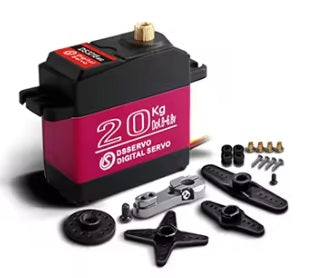 メタルギアデジタルサーボ 20~40KG　メタルサーボホーン（25T）付き　防水　180度　1/10　クローラー　ツーリングカー　ドリフト　ロボット等