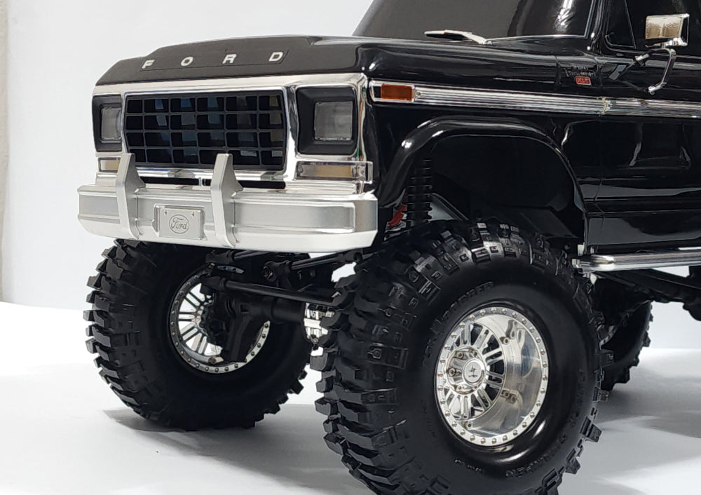 H-TECH Traxxas TRX4 Ford F150 Ranger 92046-4用 CNCアルミフロントバンパー