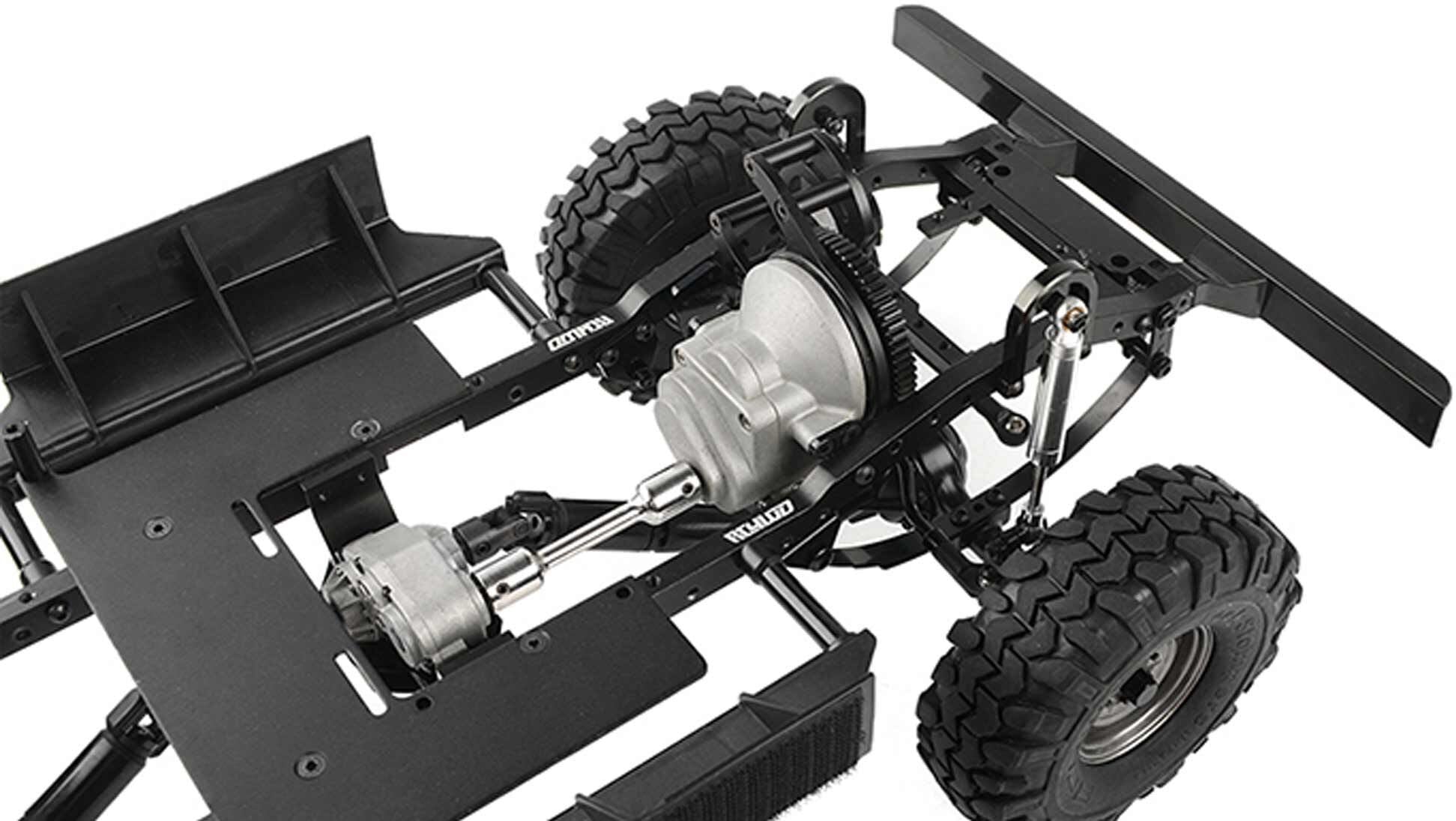 RC 4WD 1/10 TF2 トラックキット、1980 トヨタ FJ55 ボディ、ロングホイールベース