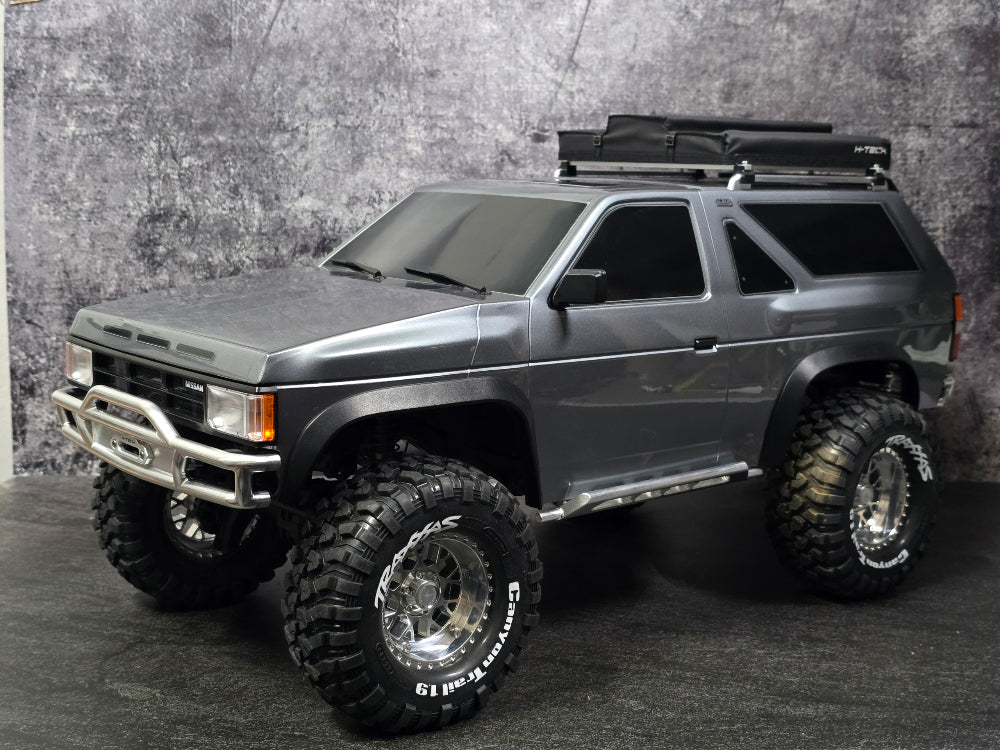 H-TECH トラクサス TRX4 パスファインダー用 CNCアルミニウム製フロントバンパー（Traxxas TRX-4、日産パスファインダー用）