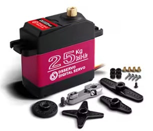 メタルギアデジタルサーボ 20~40KG　メタルサーボホーン（25T）付き　防水　180度　1/10　クローラー　ツーリングカー　ドリフト　ロボット等