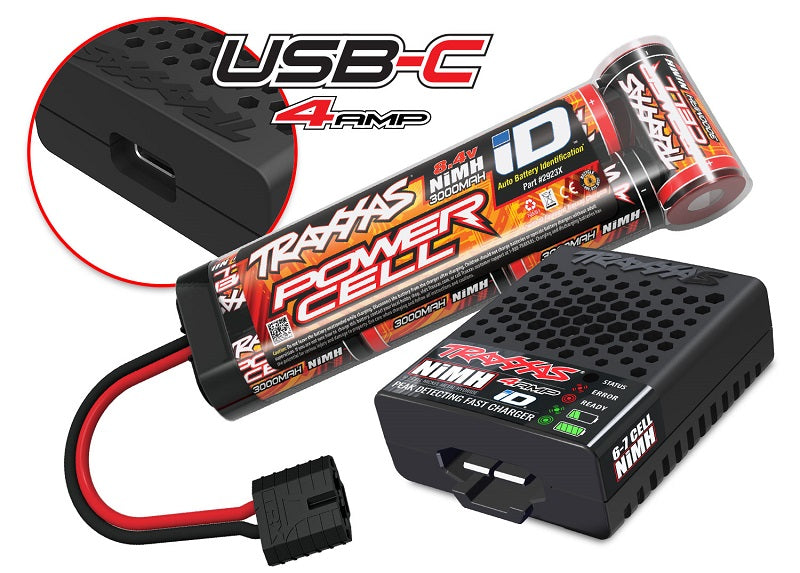 トラクサス　スラッシュ 2WD XL-5 バッテリー充電器セット　USB-C　58234-8
