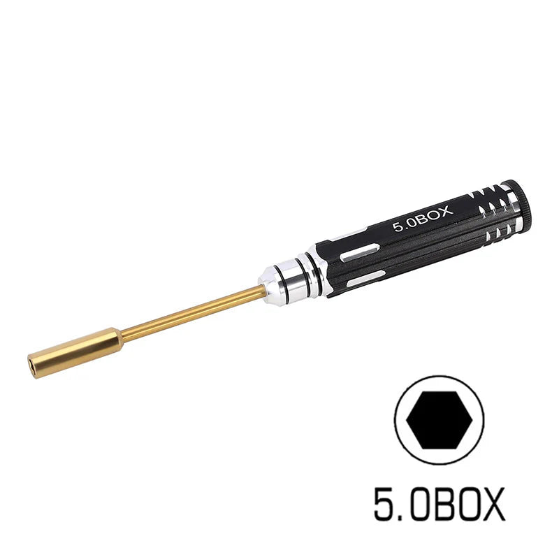 1/18 TRX4M用 5.0mm 六角ナットドライバー 薄壁六角レンチソケット Tool-LSD45B