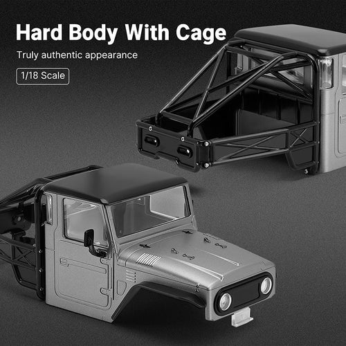 1/18 TRX4M ディフェンダー ブロンコ用 IR40 ハーフトラック ハードプラスチックボディ ケージ付き  IR40(各色）