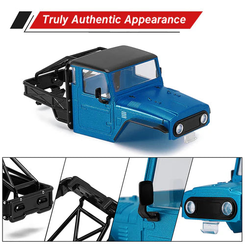 1/18 TRX4M ディフェンダー ブロンコ用 IR40 ハーフトラック ハードプラスチックボディ ケージ付き  IR40(各色）
