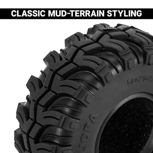 INJORA 1.0インチ 58*23mm マッドパウ M/T タイヤ (T1023)