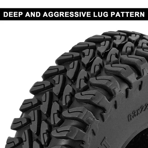 INJORA 1.0" 63*22mm MAVEIX M/T タイヤ (T1025) TRX4M,