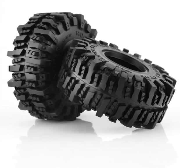 1/10 RCカー SCX10 AXI03007 TRX4 Redcat Gen8 用 118ミリメートル 1.9 ラバーロックタイヤ ボガータイプ 4 個