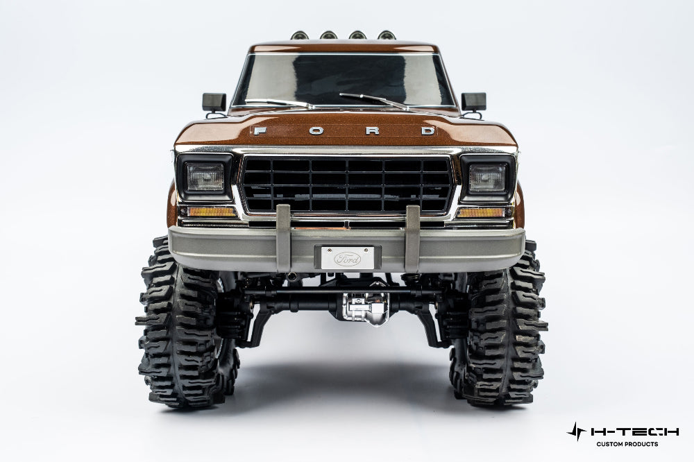 H-TECH Traxxas TRX4 Ford F150 Ranger 92046-4用 CNCアルミフロントバンパー