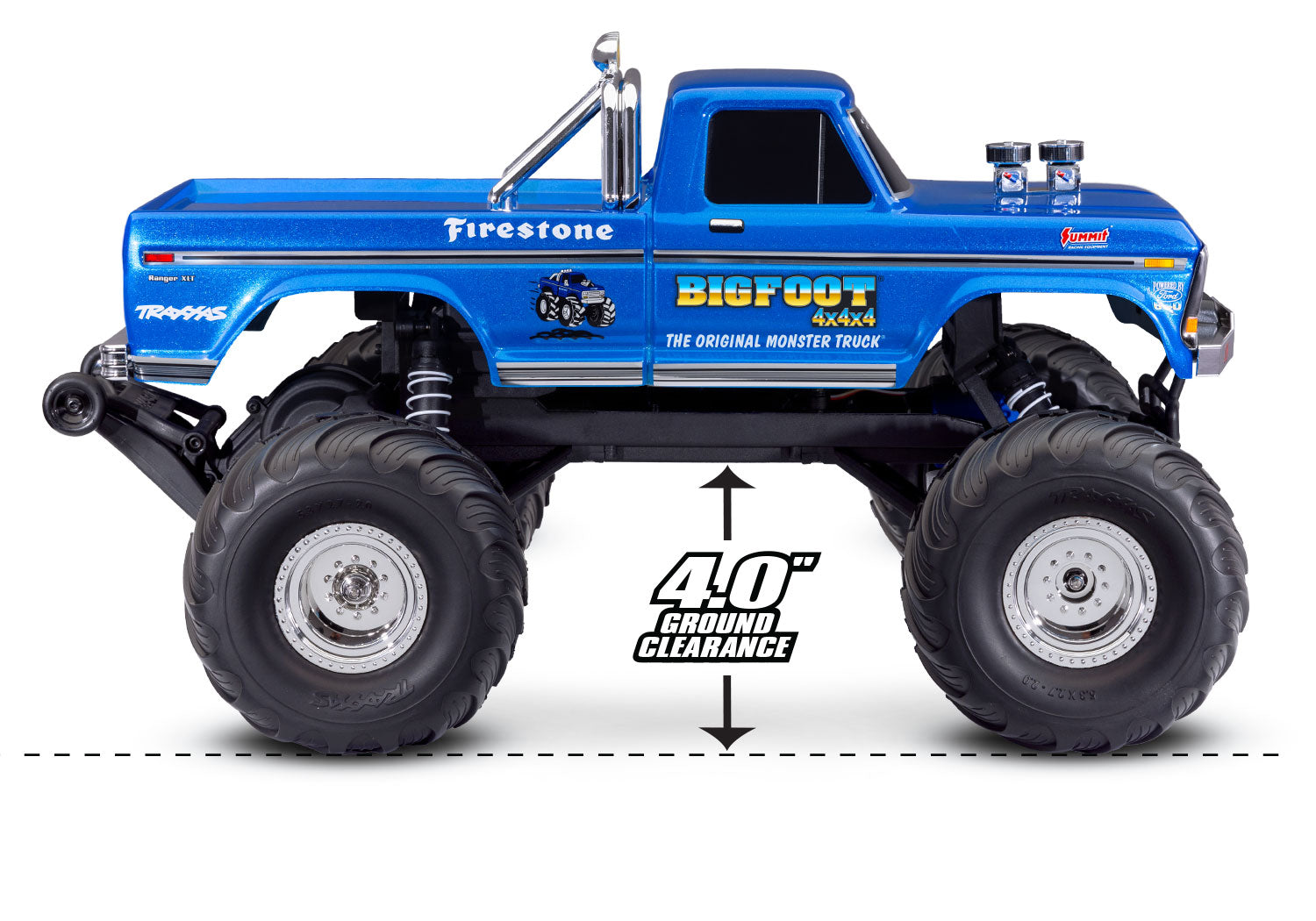 TRAXXAS Bigfoot 2WD シャーシのみ　機器類なし Traxxas Bigfoot® 1/10 RTR 4WD Brushless Monster Truck (Blue