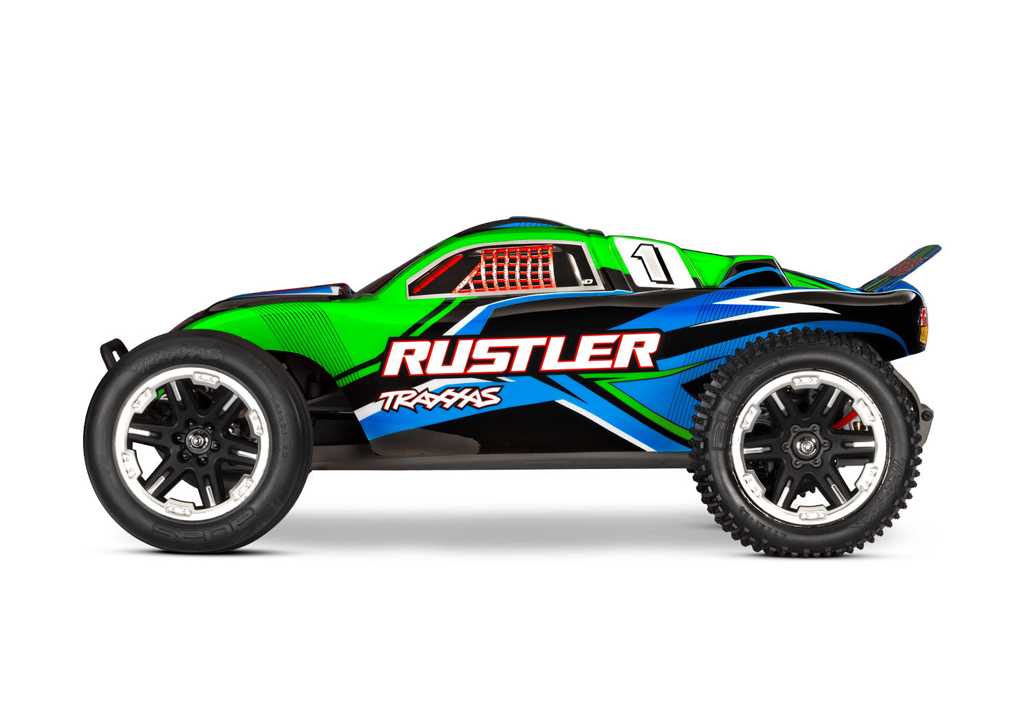 トラクサス Rustler 1/10 RTR 2WD スタジアムトラック（レッド