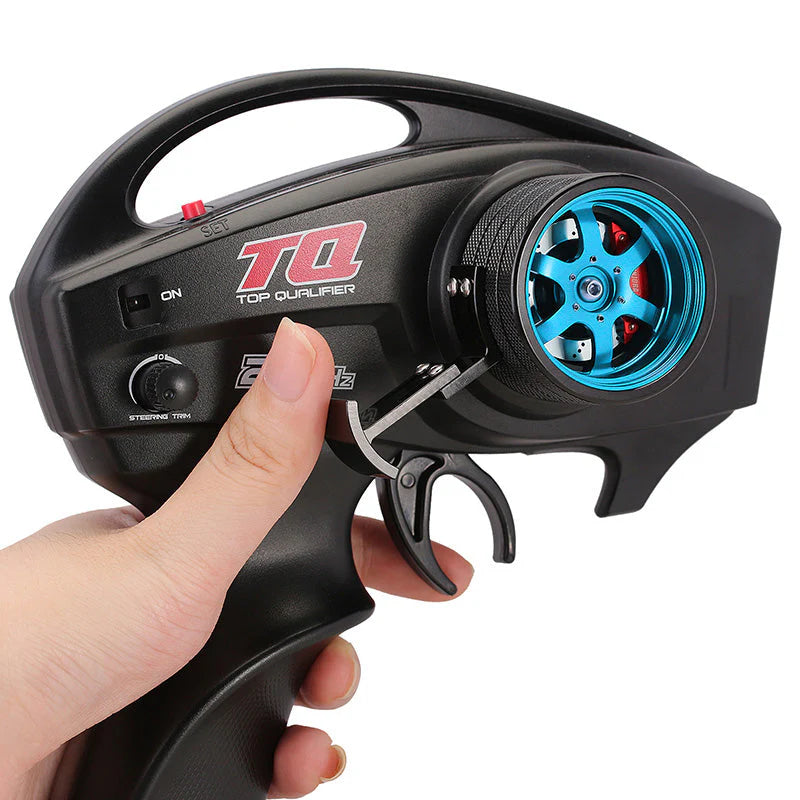 TRX4M TRX4 TRX6 Slash Summit用  アルミ製片手操作ステアリングホイール TQIトランスミッター RX4-14(各色)