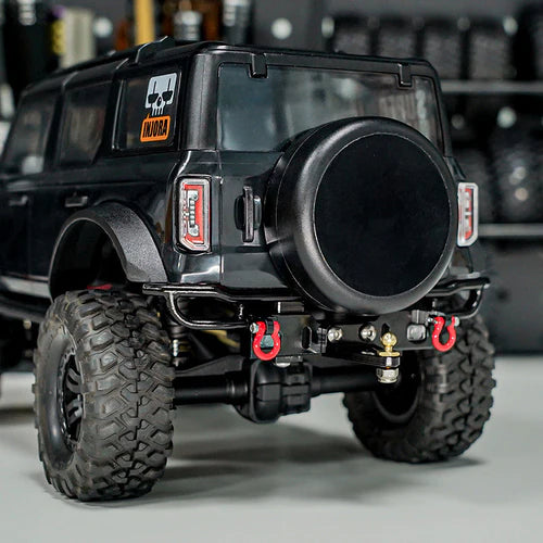 1/18 TRX4Mブロンコ用 CNCアルミフロントリアバンパーV2
