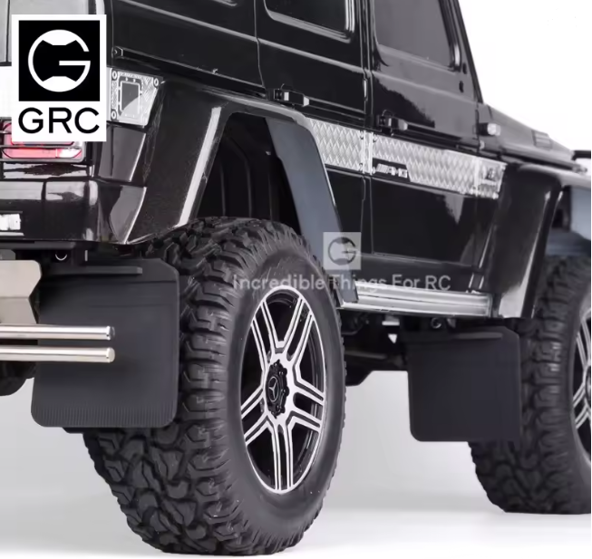 GRC 1/10 rcクローラー、TRX6 G63 用　泥よけ　マッドフラップ (ステンレス鋼ブラケット付き)　G145D