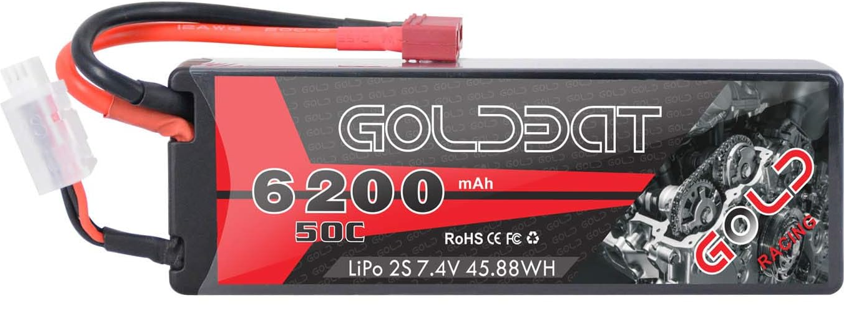 リポバッテリー　7.4v　6200ｍAh　50ｃ　Ｔ型コネクター