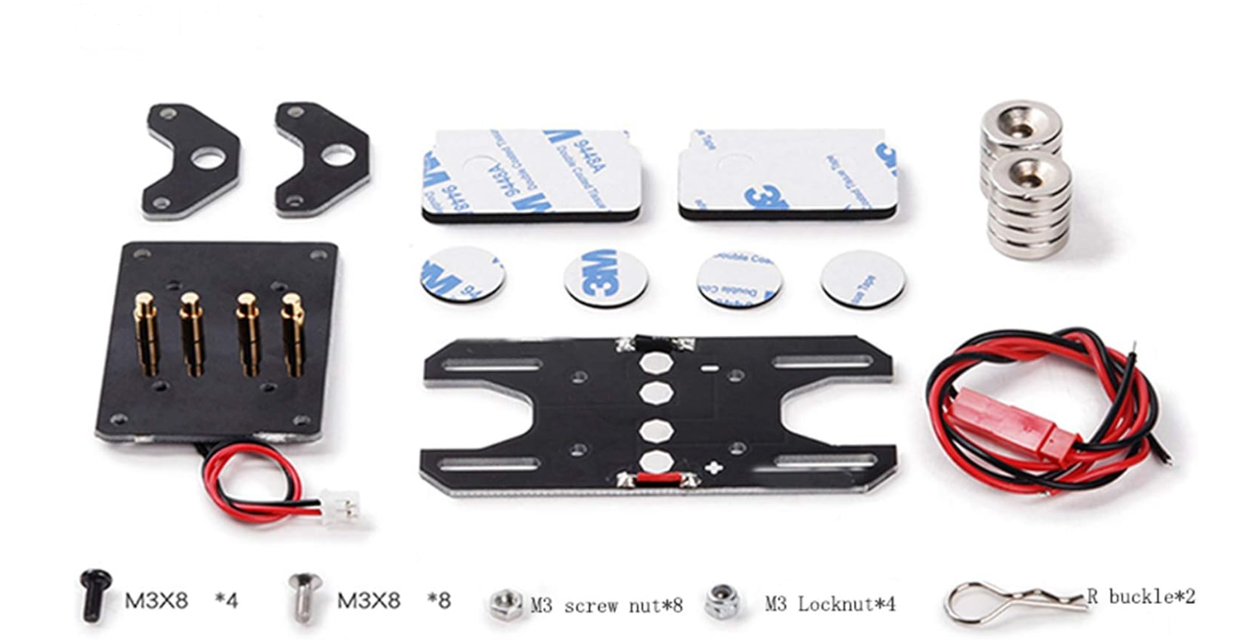 GRC TRX4用　ユニバーサルマグネット電源ボディポストカーシェルコラム GAX0146 - RCTRAIL