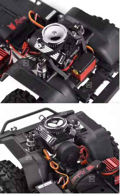 GRC 1/10 rcクローラー,trx4,scx10用 F82v8エンジン 冷却ファン  GAX0142A
