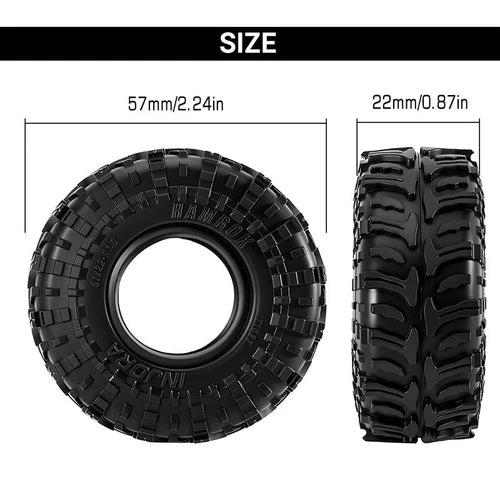 INJORA 1.0" 57*22mm HAMROK タイヤ (T1027)