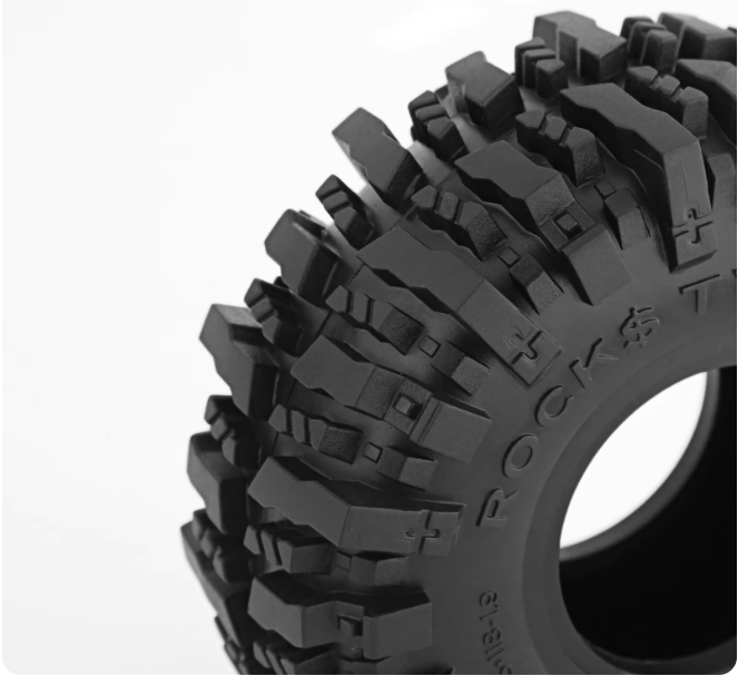 1/10 RCカー SCX10 AXI03007 TRX4 Redcat Gen8 用 118ミリメートル 1.9 ラバーロックタイヤ ボガータイプ 4 個