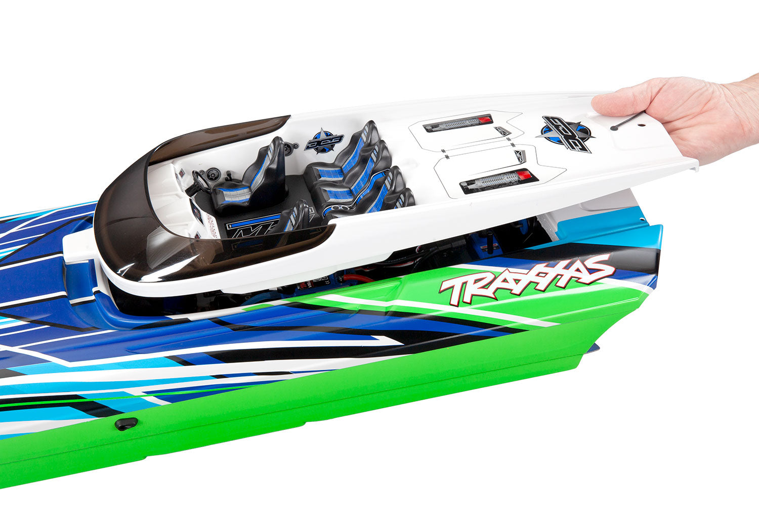 トラクサス M41カタマラン "高性能RTRレースボート、ブラシレス、TQ 2.4GHzプロポ、57046-4　各色