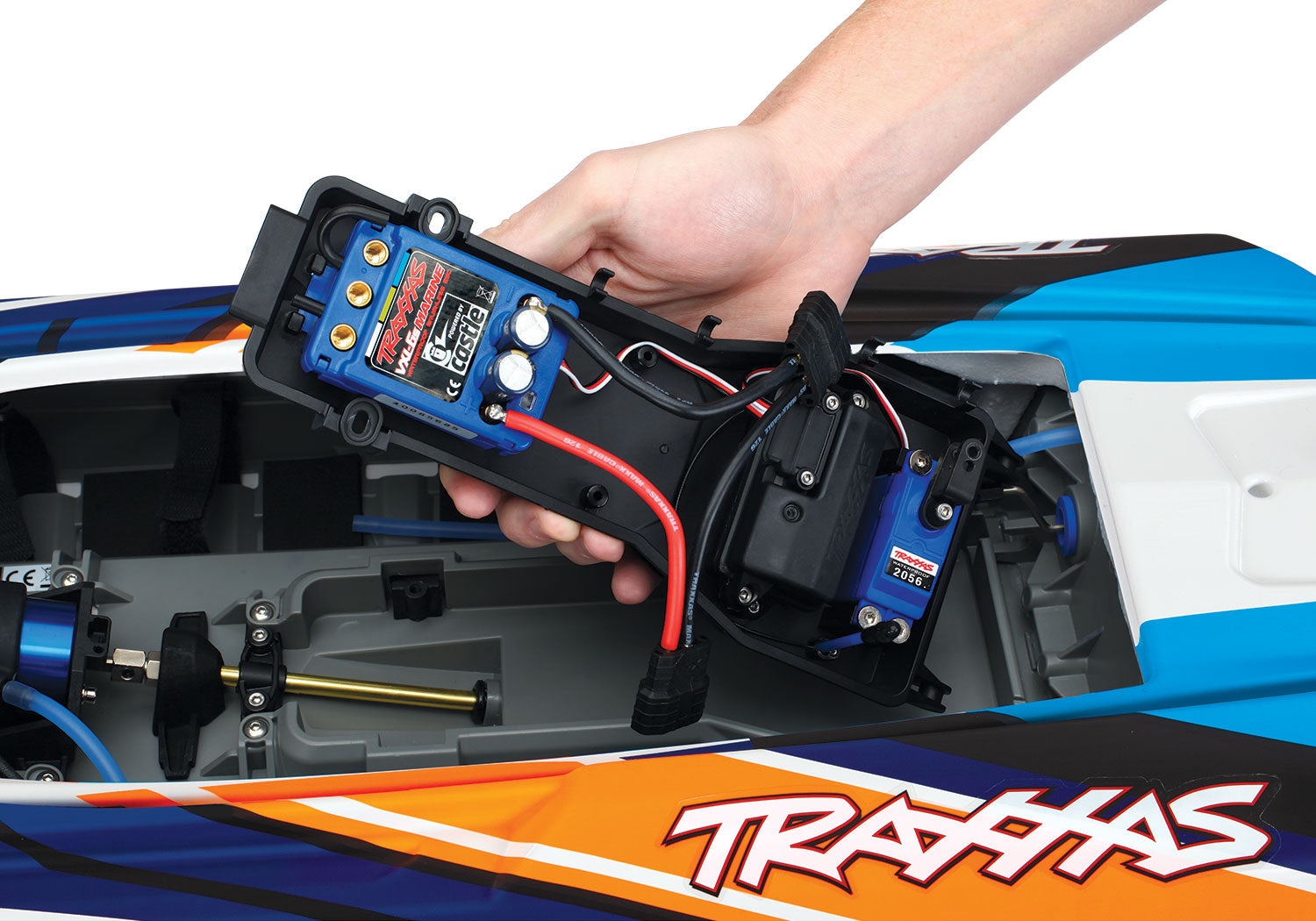 トラクサス M41カタマラン "高性能RTRレースボート、ブラシレス、TQ 2.4GHzプロポ、57046-4　各色
