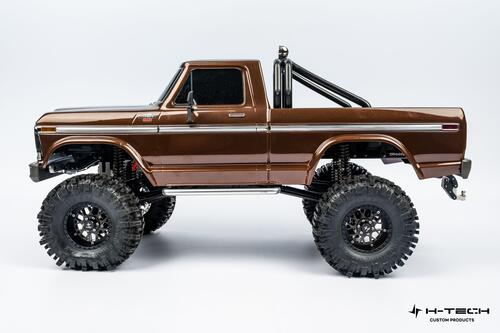 H-TECH 1/10トラクサス TRX4用 アルミメタルサイドステップ HTSS-04各色