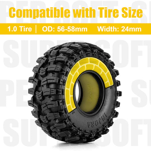 INJORA シリコンゴムインサート 1.0インチ 56-58mmタイヤ用 (1056)