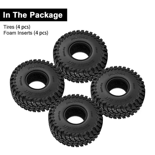 INJORA 1.0" 63*22mm MAVEIX M/T タイヤ (T1025) TRX4M,